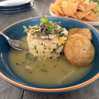Viva - Viva Ceviche had the perfect amount of lime juice and sweet from the mango cut the acidity! - Salad Near Me - South Padre Island, Texas Viva - Viva Ceviche had the perfect amount of lime juice and sweet from the mango cut the acidity! - Salad Near Me - South Padre Island, Texas