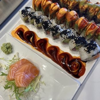 Lucky AF - Salmon, Get Naked Roll*, Green Lantern Roll*, Wonder Woman* - Asian Fusion Near Me - Richmond, Virginia Lucky AF - Salmon, Get Naked Roll*, Green Lantern Roll*, Wonder Woman* - Asian Fusion Near Me - Richmond, Virginia