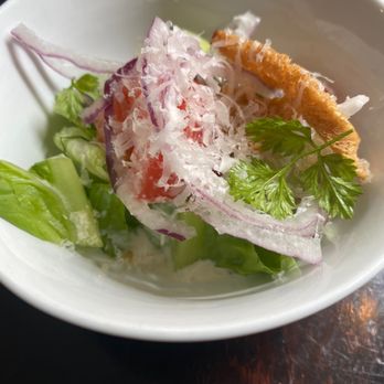 Bistro Bestick - A really good salad that was unexpected to start the meal - Scandinavian Near Me - Stockholm, Alberta