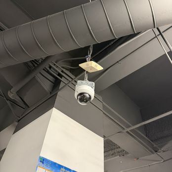 LA Tech Guys - Dome camera with pole installation - TV Mounting Near Me LA Tech Guys - Dome camera with pole installation - TV Mounting Near Me