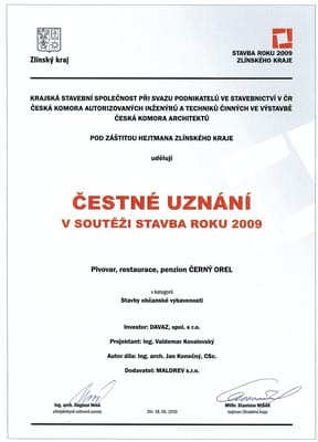 Menu photo 1 Černý orel Kromeríz, ZL
