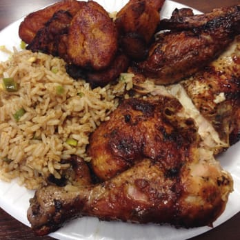 Sardi's Pollo A La Brasa - 1/2 chicken, Peruvian rice, fried plantains - Peruvian Near Me - Laurel, Maryland Sardi's Pollo A La Brasa - 1/2 chicken, Peruvian rice, fried plantains - Peruvian Near Me - Laurel, Maryland