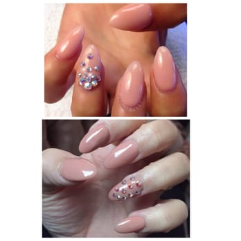 Luxxe Nail Spa - The top is what I wanted and the bottom pic is what I got. - Nail Salons Near Me - Philadelphia, Pennsylvania Luxxe Nail Spa - The top is what I wanted and the bottom pic is what I got. - Nail Salons Near Me - Philadelphia, Pennsylvania