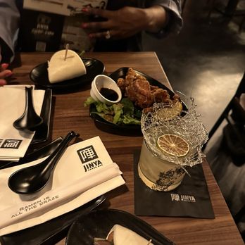 Jinya Ramen Bar - JINYA Bun (1pc)* and Crispy Chicken 5pc* and The Grand Lava Margarita - Ramen Near Me - Charleston, South Carolina Jinya Ramen Bar - JINYA Bun (1pc)* and Crispy Chicken 5pc* and The Grand Lava Margarita - Ramen Near Me - Charleston, South Carolina
