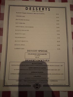 Menu photo 2 Manny's Steakhouse Minneapolis, MN