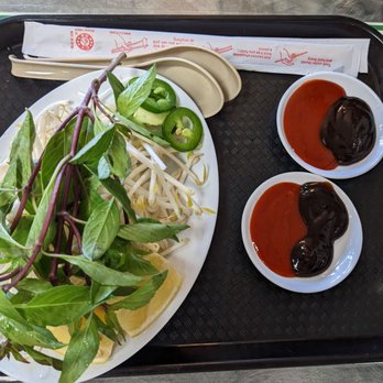 Pho #1 - Condiments and standard pho veggies - Vietnamese Near Me - Sunnyvale, California Pho #1 - Condiments and standard pho veggies - Vietnamese Near Me - Sunnyvale, California