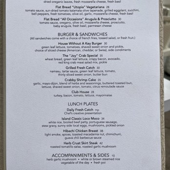 House Without A Key - Lunch Menu 4/5 - April 2023 - VN - Seafood Near Me - Honolulu, Hawaii