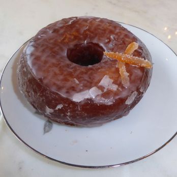 Lovebirds Donuts - "Sea Breeze" - cranberry grapefruit glaze with candied grapefruit - Donuts Near Me - Kittery, Maine Lovebirds Donuts - "Sea Breeze" - cranberry grapefruit glaze with candied grapefruit - Donuts Near Me - Kittery, Maine