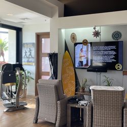 OsteoStrong Hawaii Kai - Chill station (and the place where you wear " the boots " - hanging on your left)