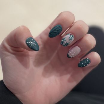 Pinky Talk Nail Studio - Obsessed with my holiday nails! - Nail Technicians Near Me