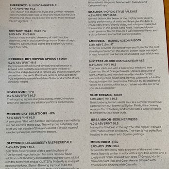 Elysian Brewing - Capitol Hill - Beer menu - Brewpubs Near Me - Seattle, Washington Elysian Brewing - Capitol Hill - Beer menu - Brewpubs Near Me - Seattle, Washington