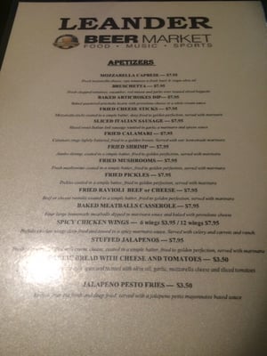 Menu photo 3 Leander Beer Market Leander, TX Menu photo 3 Leander Beer Market Leander, TX