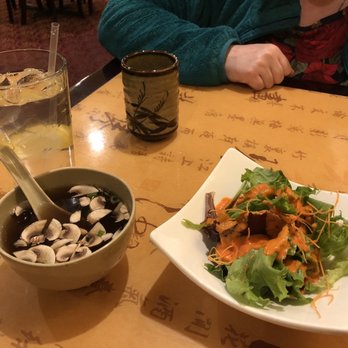 East Tokyo Restaurant - Clear soup and salad - Japanese Near Me - Berlin, Connecticut
