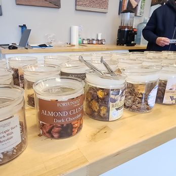Fortunato Chocolate - The sample counter - Chocolatiers & Shops Near Me - Issaquah, Washington