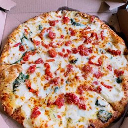 Spin and feta with red pepper and tomato!!