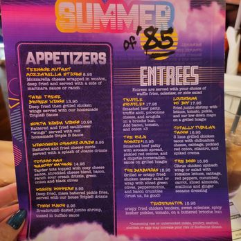 Summer of 85 - Menu 10/29/2025 - American Near Me - Milwaukee, Wisconsin Summer of 85 - Menu 10/29/2025 - American Near Me - Milwaukee, Wisconsin