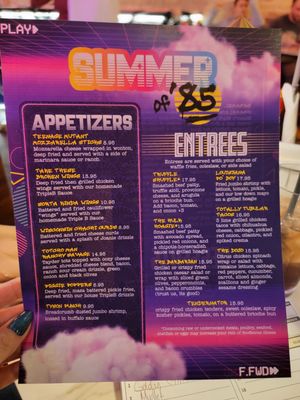 Menu photo 5 Summer of 85 Milwaukee, WI Menu photo 5 Summer of 85 Milwaukee, WI