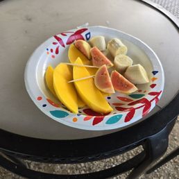 Mango, guava, and banana. Mango, guava, and banana.