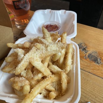 The Bronx Brewery - Truffle Garlic Parm Fries  to die for! - Breweries Near Me - Bronx, New York
