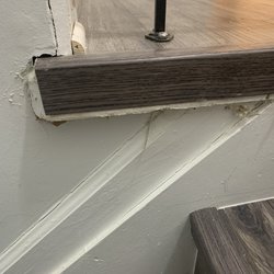 Quality Floor Kitchen & Bath - Didn't fix our stairs. Bad quality they just put a piece of wood that didn't fit over the problem.