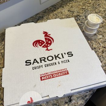 Saroki's Crispy Chicken & Pizza - Medium hot honey pizza - Fast Food Near Me - Romulus, Michigan
