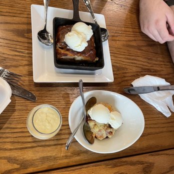 Courthaus Social - White Chocolate Bread Pudding and (apple) Seasonal Strudel - Sports Bars Near Me - Arlington, Virginia