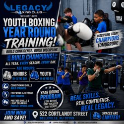 Legacy Boxing Club - Youth Boxing Training all year round program!