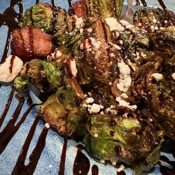 The Boathouse - Roast Brussel Sprouts w Sausage - Seafood Near Me - Saint Johns, Florida