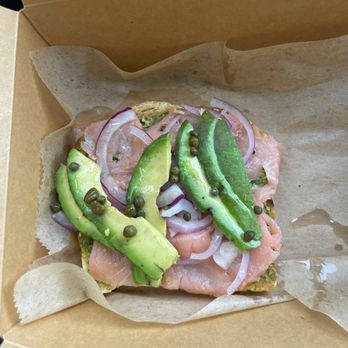 Buzz & Bites - Smoke Salmon Avocado Toast - Coffee & Tea Near Me - Houston, Texas Buzz & Bites - Smoke Salmon Avocado Toast - Coffee & Tea Near Me - Houston, Texas