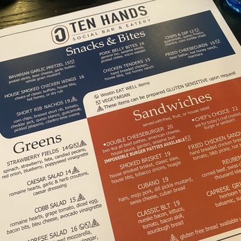 Ten Hands Social Bar & Eatery - New American Near Me - Indianapolis, Indiana