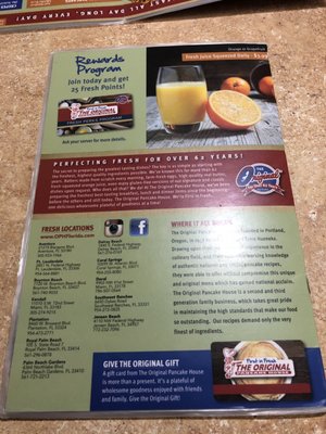 Menu photo 5 The Original Pancake House Plantation, FL