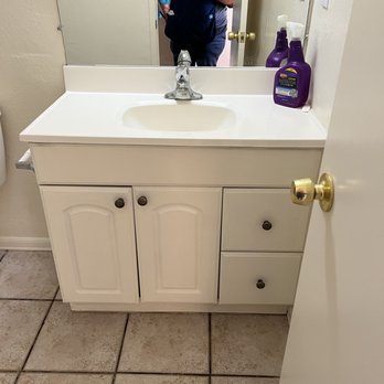 Supreme Maintenance Services - Bathroom vanity after - Home Cleaning Near Me Supreme Maintenance Services - Bathroom vanity after - Home Cleaning Near Me