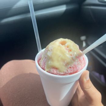 Pontilly Sno - Strawberry dream with condensed milk. - Shaved Ice Near Me - New Orleans, Louisiana Pontilly Sno - Strawberry dream with condensed milk. - Shaved Ice Near Me - New Orleans, Louisiana