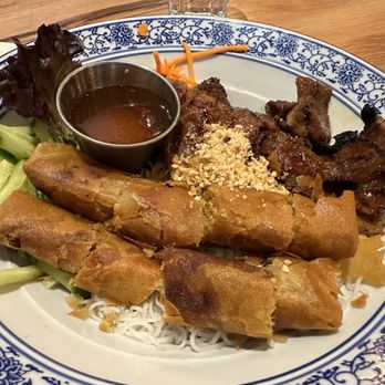 Original Pho Vietnamese Eatery - #35: Lemongrass Pork & Fried Rolls ($18): yum! - Vietnamese Near Me - Victoria, British Columbia Original Pho Vietnamese Eatery - #35: Lemongrass Pork & Fried Rolls ($18): yum! - Vietnamese Near Me - Victoria, British Columbia