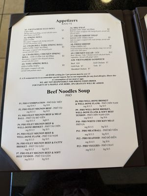 Menu photo 2 EAD Vietnamese Restaurant Shenandoah, TX