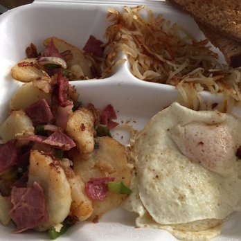 Jimmy's Diner - Corned beef hash. Notice it's homemade not from a can. Well done. - Diners Near Me - Indianapolis, Indiana Jimmy's Diner - Corned beef hash. Notice it's homemade not from a can. Well done. - Diners Near Me - Indianapolis, Indiana
