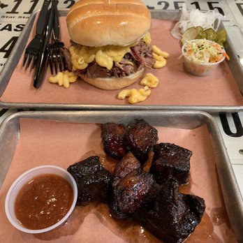 All The Kings Men - Pork belly burnt ends and Midas Touch Sandwich with apple slaw. - Barbeque Near Me - Bryan, Texas