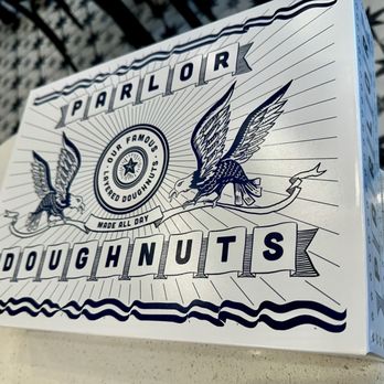 Parlor Doughnuts - Their branding on the boxes - Donuts Near Me - Knoxville, Tennessee