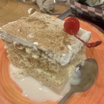 El Rey - Tres Leche cake. I would have preferred it a bit more milky and cold - but it did the job. - Mexican Near Me - Arlington, Virginia