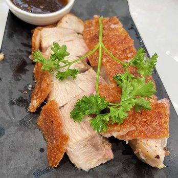 Mr. Congee Chinese Cuisine - Crispy roast pork belly (Wednesday lunch combo special) - Chinese Near Me - Markham, Ontario Mr. Congee Chinese Cuisine - Crispy roast pork belly (Wednesday lunch combo special) - Chinese Near Me - Markham, Ontario