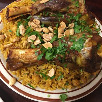 Abu Rass - Lamb shank with rice - special of the day - Middle Eastern Near Me - Paterson, New Jersey