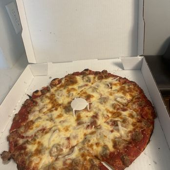 Fortel's Pizza Den - You can tell it's cold by this photo. (Build Your Own Pizza with Sausage) - Pizza Near Me - Saint Louis, Missouri Fortel's Pizza Den - You can tell it's cold by this photo. (Build Your Own Pizza with Sausage) - Pizza Near Me - Saint Louis, Missouri