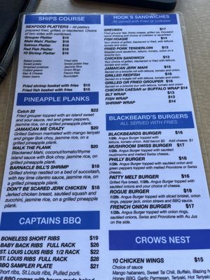 Menu photo 3 Blackbeards Tavern North Fort Myers, FL
