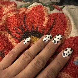 Glamour Nails - Thank you, Kim, for my cow print nails!