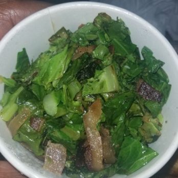 FolkArt - Collards and bacon. I cannot get over how perfectly cooked and seasoned these greens were - American Near Me - Decatur, Georgia FolkArt - Collards and bacon. I cannot get over how perfectly cooked and seasoned these greens were - American Near Me - Decatur, Georgia