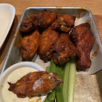 BJ's Restaurant & Brewhouse - Buffalo wings. Mostly flats but tasty. - Pizza Near Me - Salinas, California BJ's Restaurant & Brewhouse - Buffalo wings. Mostly flats but tasty. - Pizza Near Me - Salinas, California