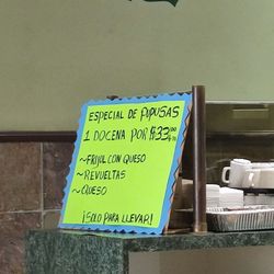 El Zunzal Pupuseria - Special 12 pupusas $33+tax. Limited filling: Frijoles con queso/Beans & cheese, Revueltas/Mixed which is chicharon w/cheese, queso/cheese.