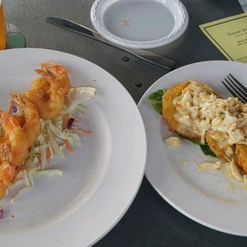 Nicks Fish House - Tempura FIRE CRACKER SHRIMP left FRIED GREEN TOMATOES with LUMP Crab right Little sprinkle of Seasoning & YUM!!! - Seafood Near Me - Baltimore, Maryland Nicks Fish House - Tempura FIRE CRACKER SHRIMP left FRIED GREEN TOMATOES with LUMP Crab right Little sprinkle of Seasoning & YUM!!! - Seafood Near Me - Baltimore, Maryland