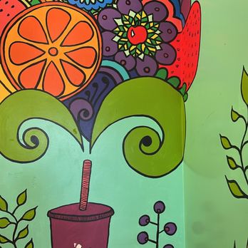 JuiceLand - Love the colorful murals - Juice Bars & Smoothies Near Me - Austin, Texas