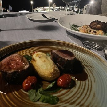 Sunset Monalisa - Wagyu filet and maitake mushroom - Mediterranean Near Me - Cabo San Lucas, BCS